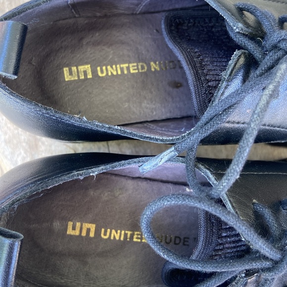 NWOB United Nude Shoes Juko Flatform Black Lace Up Shoes Women's Size 6.5 - Picture 7 of 15